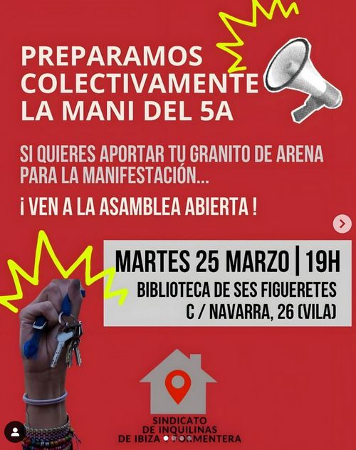 Preparacón mani 5A. Asamblea abierta