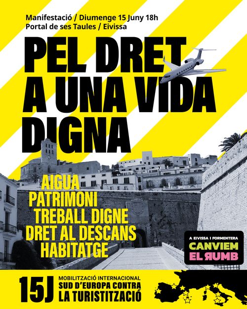 15 Juny. Mobilitzacions al Sud d'Europa contra la Turistització